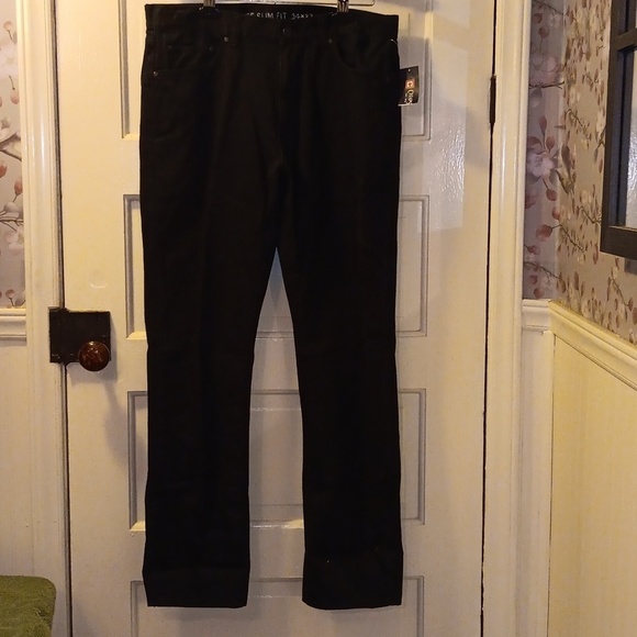 Chaps Denim 34 x 32 black nwt